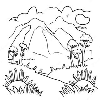 Beautiful Bible Verse With Nature Scene Coloring Page 14382-11791