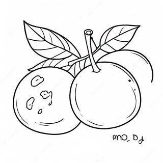 Orange Fruit Coloring Page 14401-11802