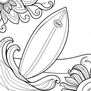 Surfboard Coloring Pages