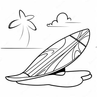 Surfboard Coloring Pages