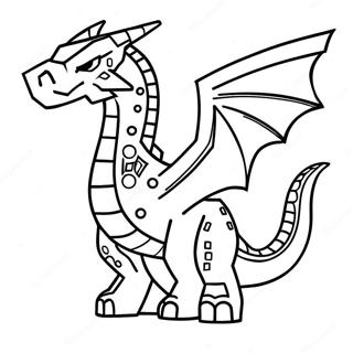 Ender Dragon Minecraft Coloring Pages