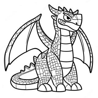 Ender Dragon Minecraft Coloring Page 14451-11848