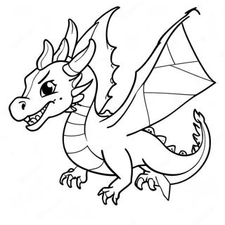 Majestic Ice Dragon In Flight Coloring Page 14462-11853