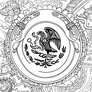 Mexican Flag Coloring Page 14481-11868