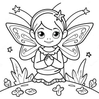 11 Year Old Girls Magical Fairy Coloring Page 14492-11878