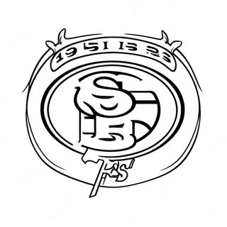 49ers Logo Coloring Page 1451-1272