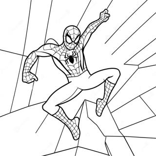 Web Slinging Spidey Coloring Page 14522-11898