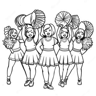 49ers Cheerleaders Coloring Page 1452-1275