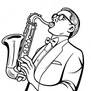 Jazz Coloring Pages