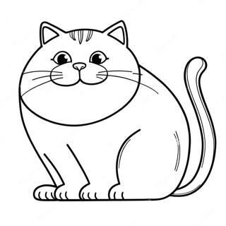 Fat Cat Coloring Page 14551-11922