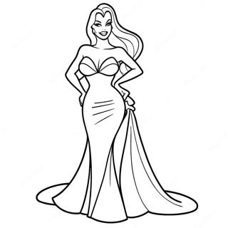 Jessica Rabbit Coloring Pages