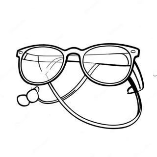 Glasses Coloring Page 14611-11974