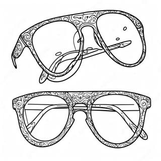 Glasses Coloring Page 14611-11976