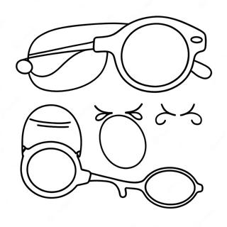 Funny Glasses Coloring Page 14612-11971