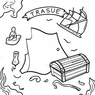 Treasure Map Coloring Page 14621-11978