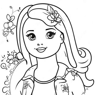 Barbie Chelsea Coloring Pages