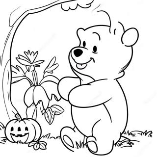 Winnie The Pooh Halloween Coloring Page 14671-12020