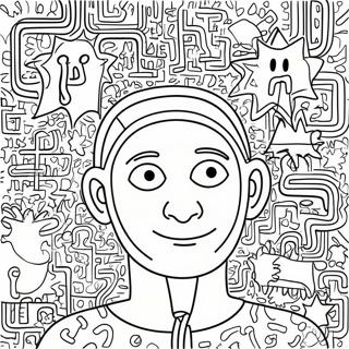 Keith Haring Coloring Pages