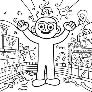 Keith Haring Coloring Page 14691-12035