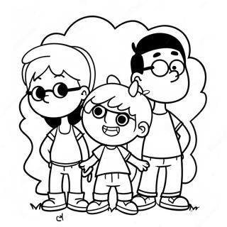 Loud House Family Portrait Coloring Page 1472-1286