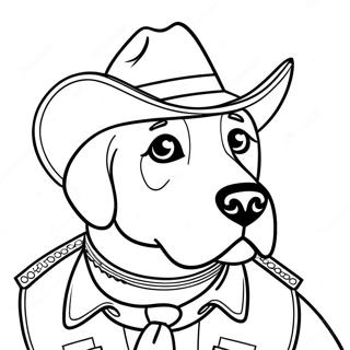 Sheriff Labrador Coloring Page 14741-12075