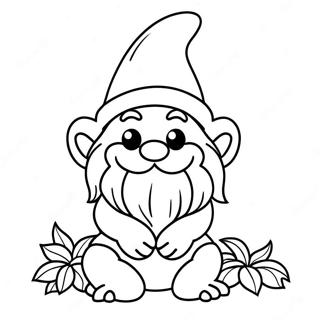 Halloween Gnome Coloring Pages