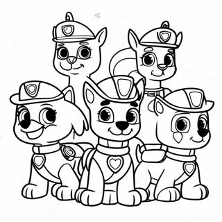 Liberty Paw Patrol Team Adventure Coloring Page 14802-12125