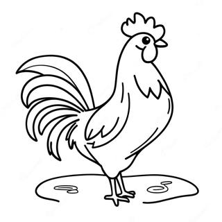 Rooster Coloring Page 14811-12132