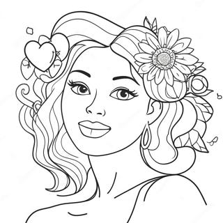 Self Love Affirmation Coloring Page 14821-12140