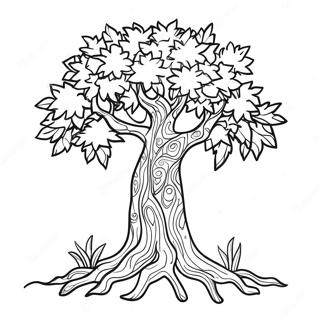 Tu Bishvat Tree Coloring Page 14831-12147