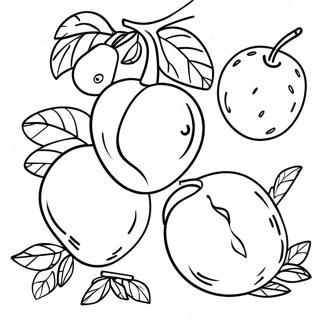 Colorful Tu Bishvat Fruits Coloring Page 14832-12151