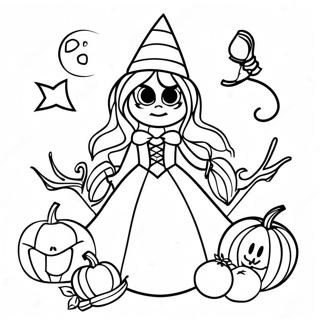 Gothic Witchcraft Coloring Page 14851-12166