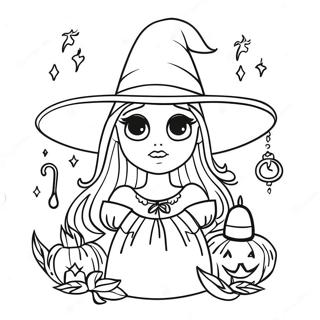 Gothic Witchcraft Coloring Page 14851-12167