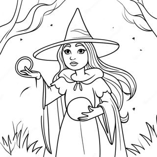 Gothic Witchcraft Coloring Pages