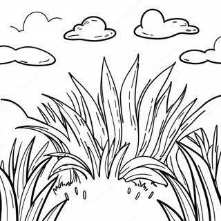 Lush Green Grass Coloring Page 14862-12177