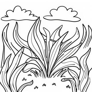 Lush Green Grass Coloring Page 14862-12178