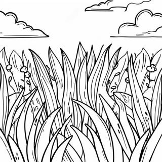 Lush Green Grass Coloring Page 14862-12179