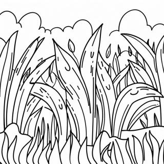 Lush Green Grass Coloring Page 14862-12180