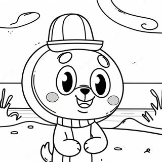 Sandy Cheeks Coloring Pages