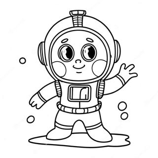 Sandy Cheeks In Her Diving Suit Coloring Page 14872-12182