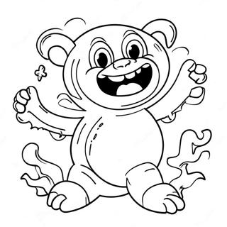 Nightmare Huggy Wuggy Coloring Page 14891-12196