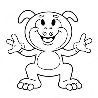 Scary Huggy Wuggy In Shadows Coloring Page 14892-12197