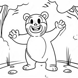 Scary Huggy Wuggy In Shadows Coloring Page 14892-12200