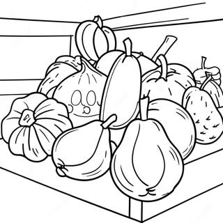 Farmers Market Fresh Produce Coloring Page 14901-12203