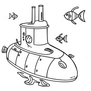 Submarine Coloring Pages