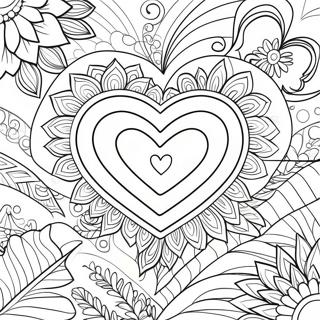 Beautiful Heart Mom Coloring Page 14952-12248