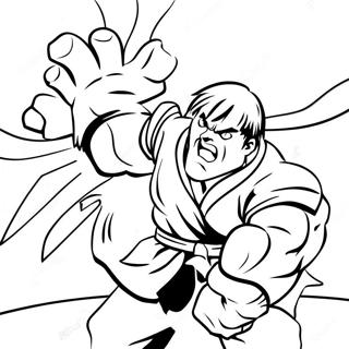 Street Fighter Coloring Pages