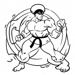 Street Fighter Coloring Page 14961-12250