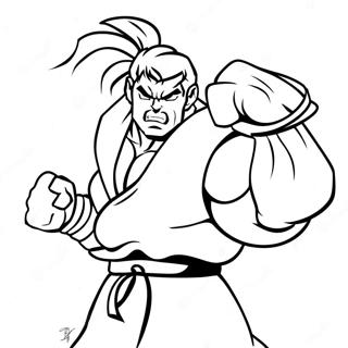 Street Fighter Coloring Page 14961-12251