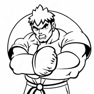 Street Fighter Coloring Page 14961-12252